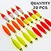 Proximick Fishing Bobbers, High Sensitivity Long Float with Counterweight, Outdoor Fishing Float for Long Casting Wake EVA Foam Float, Trout Bass Fishing Tackle and Accessories(2.32*0.55Inch/20PCS)