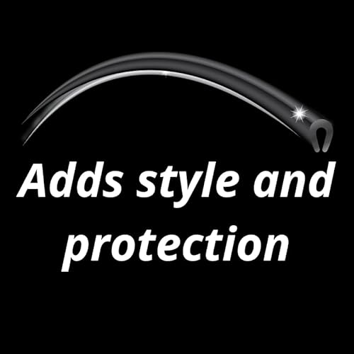 image for Cowles - Superior 18ft Black U-Channel Edge Guard Trim, Rubber Bumper 