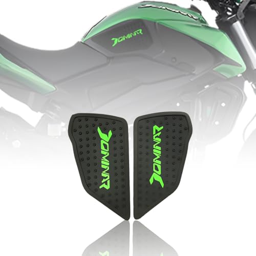 Image of Silicone Tank Pads for Dominar Motorbike | Premium Tank Protection Pads | Anti-Slip and Scratch-Resistant Design |Stylish and Durable | Dominar 250 & 400(Pack of 2) (Black)