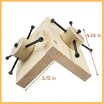 Mouse Rat Enrichment Toys, Rat Foraging Toy, Rat Toys for Pet Rats in Cage, Guinea Pig Treats Feeder, Food Dispenser for Rodents Mouse Syrian Hamster Gerbil Bunny, Puzzle Accessories (S, Wood) - Image 2