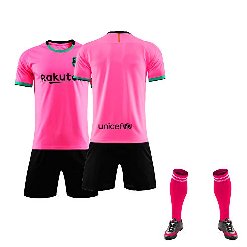 Camiseta de Futbol Niño Hombre Personalizada 20/21 Temporada Camisetas Futbol Pantalones Cortos Calcetín Conjunto de 3 Piezas, personalizado Nombre y Número, Regalos para Familiares y Amigos