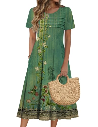 Zeagoo Mother Day's Short Sleeve Dress for Women Flowy Beach Dress Cute Casual Dresses for Women...