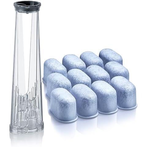 Water Filter Holder and 12 Water Filters for Keurig K-Supreme, K-Slim, K-Express, K-Select, K-Classic, K-Duo Plus, K-Elite, K-Iced, K-Cafe - for Use in All Keurig Brewers with Side-Loaded Reservoir Cover