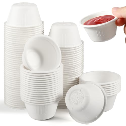 OasisSN Compostable Souffle Cups, 2 oz, Disposable