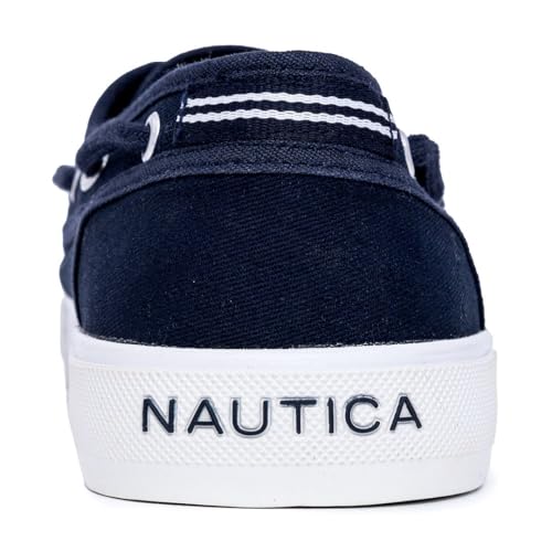 Image of Nautica Men's Casual Boat Shoes, Moc-Toe Loafers with Cushioned Insole, Deck Fashion Sneaker