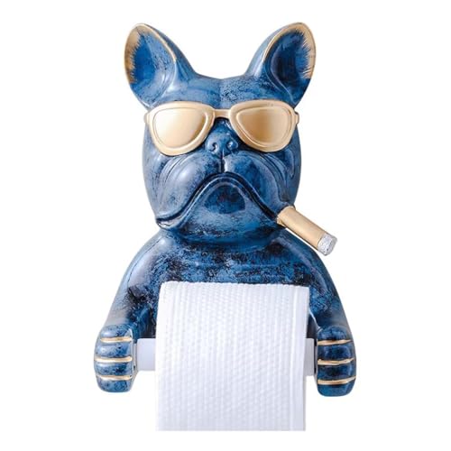 Portarrollos, Portarrollos De Pared con Forma De Perro, Estante De Pared, Barra Retráctil For Colgar