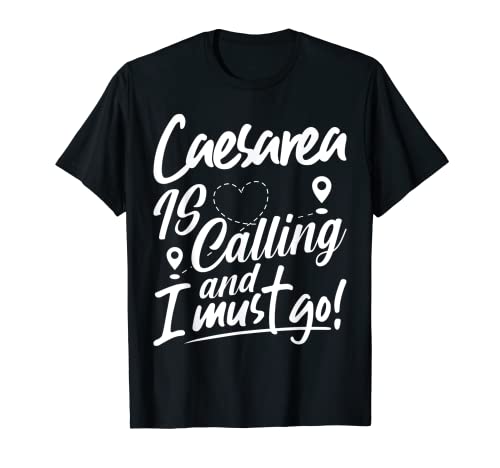 Photo de Funny Caesarea Is Calling and I Must Go Israel Travelling T-Shirt