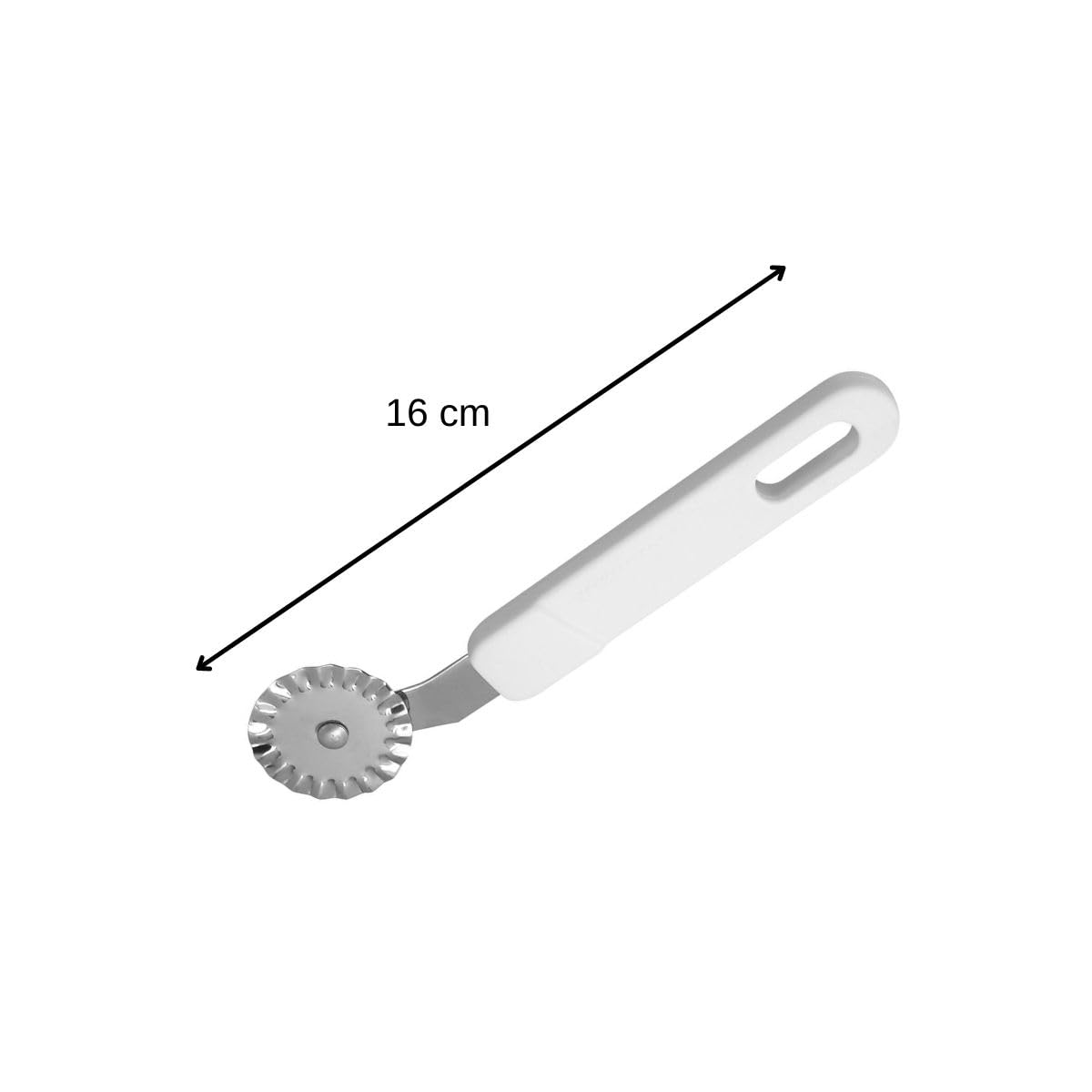 Zenker Patiserie 16 cm Inox Wiszące Kółko do Ciasta 16.5 cm z Polipropylenu/Stali Nierdzewnej, Biały/Srebrny, 16.5 x 3.9 x 1 cm