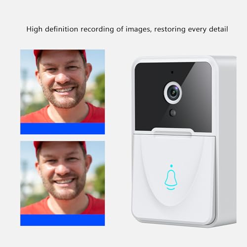Câmera de Campainha de Vídeo WiFi, Câmera de Campainha Sem Fio Com Campainha, 1080P HD, áudio Bidire
