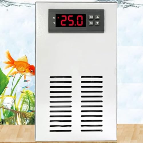WGM新登場水族館水チラークーラーウォーマー、一定温度の20L/35L水槽クーラーヒーターシステム、静かな家庭用水族館冷却冷凍アクセサリー海洋タンクサンゴ礁 (20L)