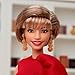Barbie Inspiring Women Doll, Isabel Allende Collectible with in Red Dress with Book Accessory & Pet