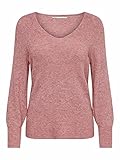 ONLY Female Strickpullover Lang V-Ausschnitt