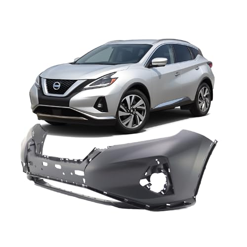 Image of FitParts Compatible with Nissan Murano 2019-2024 Front Bumper Cover | Primed, Sport Utility, Ready to Paint, OEM 620229UF0H, NI1000326