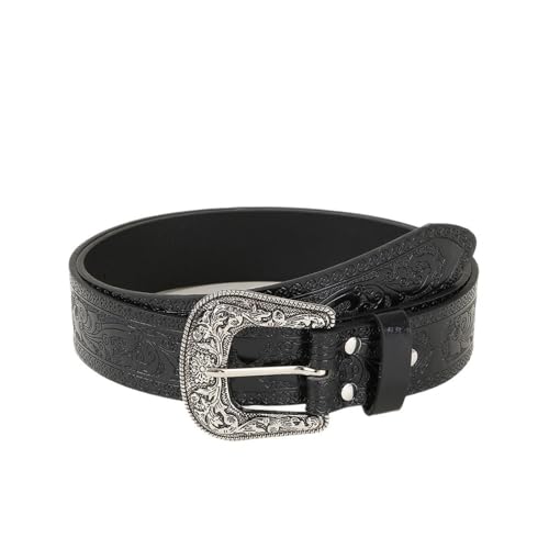 Western Belts for Women Men Country Carving Big Buckles Chunky Vintage Western Belts Y2k for Gift