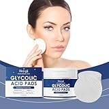 Exfoliating Pads - Glycolic Acid 20% Resurfacing Pads for Face with Vitamins B5, C & E - Face Pads with Salicylic Acid, Exfoliating Peel Pads for Face with Deep Cleaning Effect - 70 Pads -  SQJTF