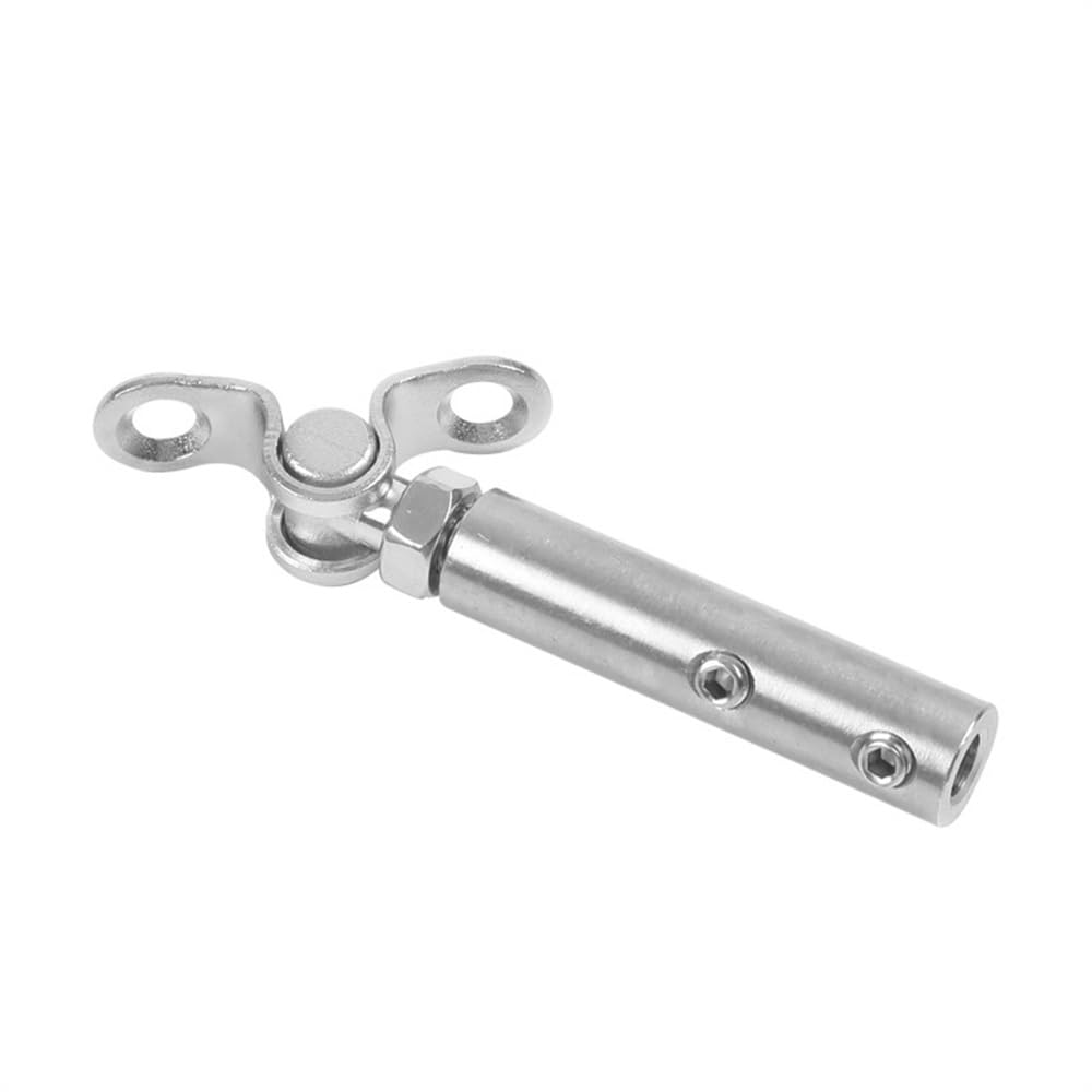 Morsetti per Fune 20 Set Ringhiera for Cavi da Ponte 2/3/4/5mm Tenditore Raccordo Ancoraggio a levetta con Vite Esagonale Bulloni Fune Metallica Scala Morsetti per I Cavi(for 5mm Wire)