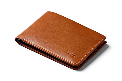 Bellroy Low Wallet (Thin Leather Bifold Wallet, Low Profile, Holds 4-12 Cards, Flat Note Storage, Hidden Pocket For Extra Business Cards) - Caramel