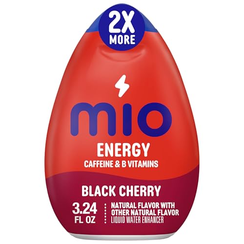 mio Energy Black Cherry Naturally Flavored with other natural flavor Liquid Water Enhancer, 3.24 fl oz Bottle