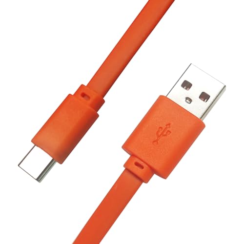 umvowuxa Typ-C-Ladekabel, kompatibel mit JBL Charge4, Charge5, Flip 6, Flip 5, Xtreme3, Xtreme2, Boombox 2, Quantum Gaming Headsets-Serie (20 cm, Orange)