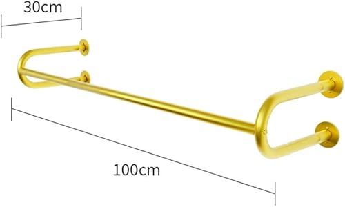 Miniatura 8 de Perchero de montaje en pared, moderno y simple perchero de hierro para exhibición al por menor, barra de colgar para colgar en el baño, toallero