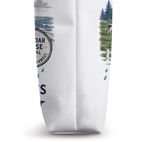 Tillamook Oregon Cheddar Cheese Capital - Bolsa Tote Vintage miniatura 3
