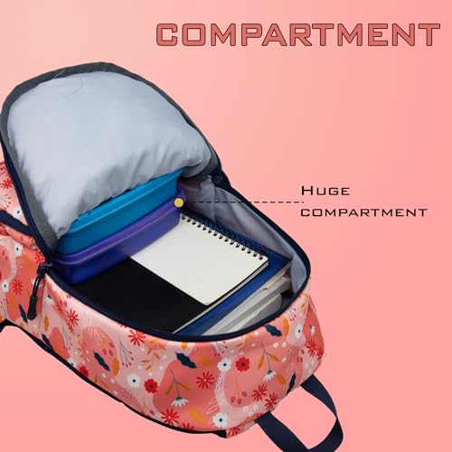 Image of F Gear Fiona Peach Pink 13L 2 Compartment Backpack /Trendy Stylish Bag /Casual Day Backpack /Office Bag /Travel Bag /School Bag /College Bag /Versatile Bag for Unisex |for Girl & Boy Unisex
