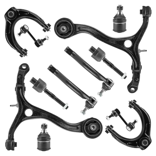12PCS Front Upper Lower Control Arms Suspension Kits Ball Joint Assembly Fit for Honda Accord 2008 2009 2010 2011 2012, Driver & Passenger Side