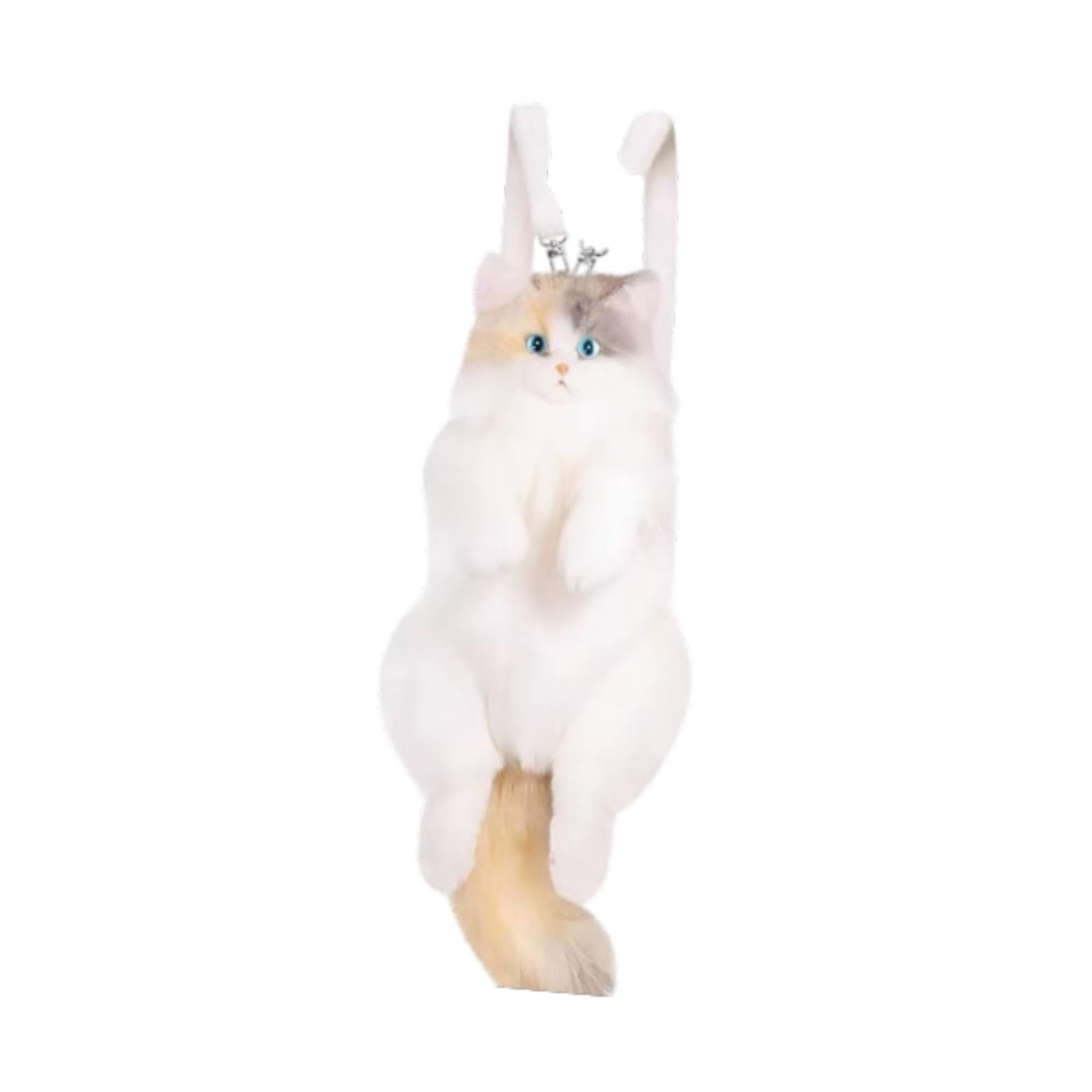 HEAVENGLOW Stuffed Cat Doll Backpack Lightweight Toy Knapsack for Dating Pet Lover Gift No Neckwear|1 Backpack|Clothing, Shoes & Accessories-picture-22