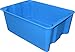 Toteline 7806085268 Nest and Stack Container, Glass Fiber Reinforce Plastic Composite, Capacity 500 lb, 25.25" x 18.0" x 10", Blue