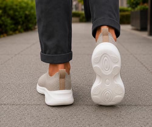 Image of Kraasa Trial Running Shoes with Lightweight Memory Insole | Breathable, Anti-Skid Knit Sneaker, Walking & Gym Shoes
