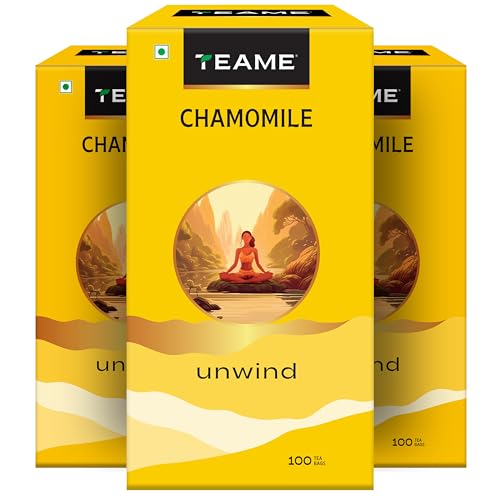 Image of TE-A-ME Chamomile Tea, 100 Tea Bags (Pack of 3) | Chamomile Tea for Sleep