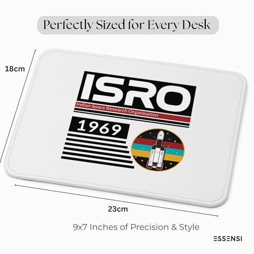 Image of Mouse Pad for Laptop & Desktop | 9x7 Inch Anti-Fray Stitched Edges | Non-Slip Rubber Base | Desk Setup Accessory for Students, Gamers & Professionals (Space)