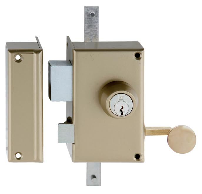 Serrure 3 points en applique MX4500 5 goupilles 5G verticale tirage gauche cylindre de 45mm - HERACLES - MX-4510-5G-2