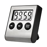 AOUVES Digital Kitchen Timers for Cooking Strong Magnetic Stainless Steel Countdown Timer for Baking Exercise Office Classroom-1PACK