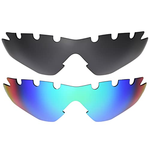 Objectifs Oakleys M2 ventilés anti-buée noir vert taille unique pour remplacer vos verres rayés
