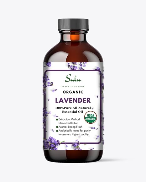 Aceite esencial orgánico puro de lavanda 236 ml miniatura 1
