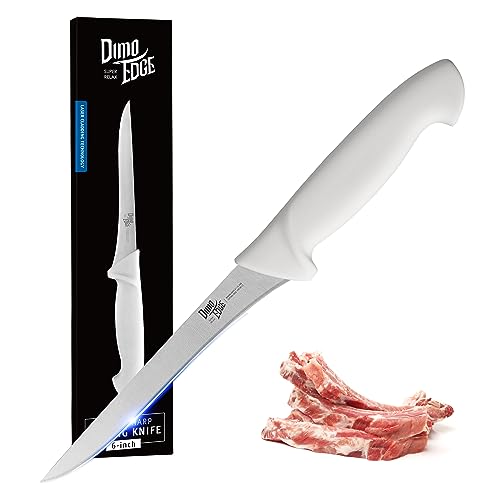 Dimoedge 6 Inch Professional Boning Knife, Super Sharp Deboning Knife With Ergonomic Handle(White) #TOP2