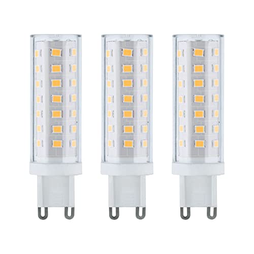 Paulmann 28925 LED Light Bulbs with Pin Base 3X 470 lm 3X 5 Watt Plastic 2700 K G9, White