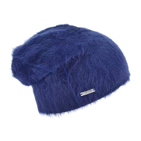 Seeberger Angora Beanie Beanie Winter Long Beanie - Blue - One size Cover