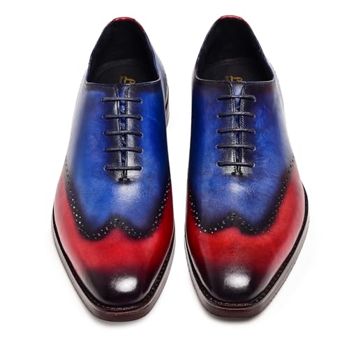 Image of Lethato Handcrafted Wholecut Oxford Men's Genuine Leather Lace Up Dress Shoes