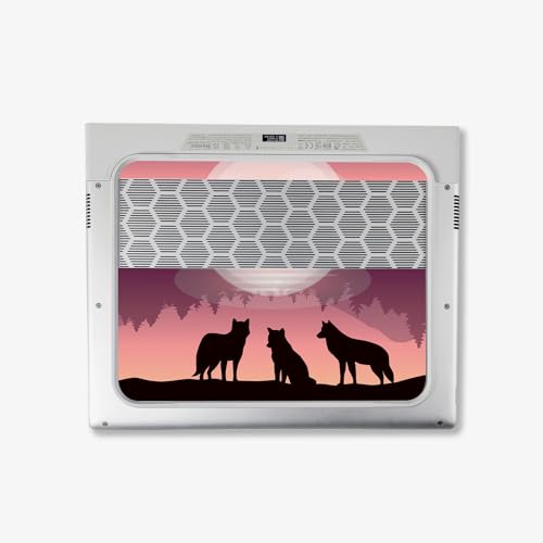 Image of MightySkins Skin Compatible with Alienware X14 R2 (2023) Full Wrap Kit - Wolf Silhouette | Protective, Durable, and Unique Vinyl Decal wrap Cover | Easy to Apply & Change Styles | Made in The USA
