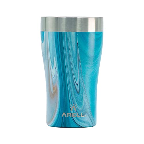 COPO TÉRMICO DE CERVEJA ARELL COM ISOLAMENTO VÁCUO TULIP 500ML BLUE FANTASY