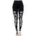 Produktbild Leggings Gothic Damen Retro Hosen Steampunk-Stil Cosplay Yogahosen Trainingshose Röhrenhose Piebo Frauen High Waist Pants Lang Trousers Punk Schwarze Katze Schädel Drucken Streetwear Party Kostüme