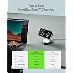 Fast Charging Station for Magsafe Apple Devices, Wireless Charger Station for MagSafe iPhones, 3 in 1 Magnetic Charger Stand for iPhone 15/14/13/12, Apple Watch & AirPods(Blk) - Image 3