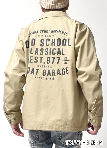 Moat Garage コーチジャケット メンズ M ベージュ