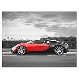 Adesivi murali Decor Photo Sticker 40x30cm Bugatti Veyron Super Car No. H800M_NS1A
