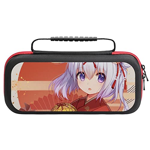 Switch ケース 雪風 戦艦少女 薄型 スイッチ ケース 可愛い スイッチ専用ケース 大容量 Switchカバー Switch専用キャリーケース 持ち手付き スイッチポーチ 耐衝撃 収納バッグ スイッチカバー Joy-Con 収納ケース 20個カード