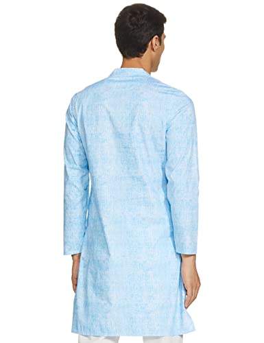Image of Amazon Brand - Symbol Men Cotton Printed Long Kurta (Regular Fit)