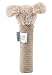 Sterntaler Baby Quietsche Hund Lucky - Baby Spielzeug aus weichem Flauschmaterial mit Cord - Greifspielzeug für Babys - Erste Versuche im Greifen und Spielen, graubeige