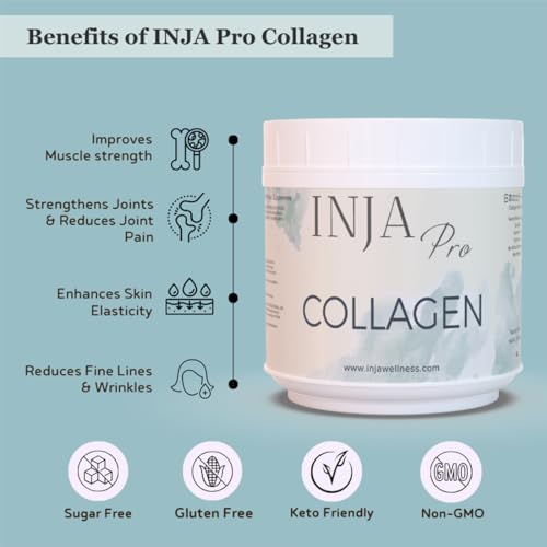 INJA PRO Marine Collagen Supplement for Women and Men for Healthy Skin, Original Japanese Collagen, Joints and Hair, No Added Sugar or Preservatives, Unflavoured Collagen... - Image 3